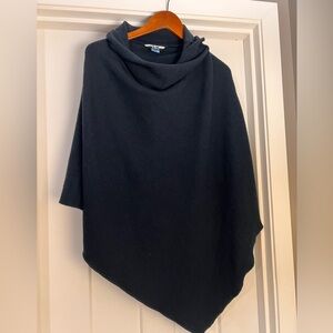 Women’s Kavu Charcoal Gray Poncho Cape Cozy Sweater Top Shawl O/S